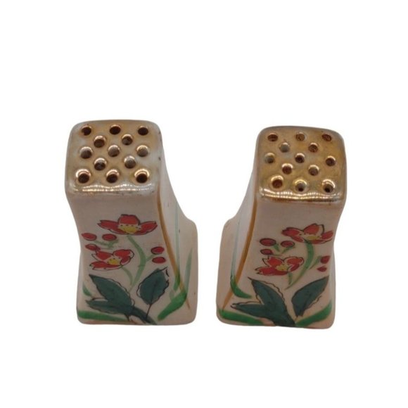 Salt and Pepper Shakers Lusterware Japan - Picture 2 of 7